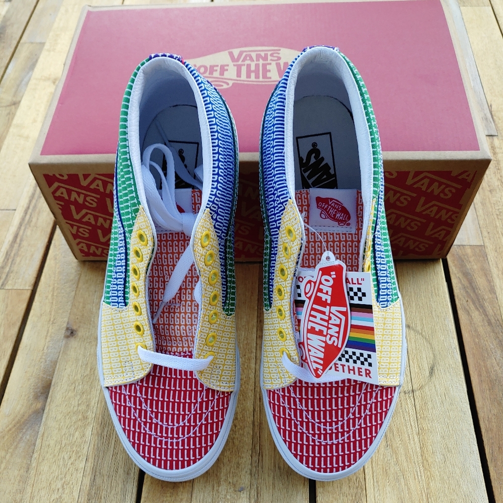 Van's Pride Sk-8 Mid Multi True/White